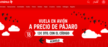 Consigue 12 euros de descuento en tu próximo vuelo con Atrápalo 