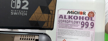 Nintendo recomienda alcohol al 70% para limpiar sus consolas, pero alguien probó uno al 99.9% en la Switch 2 de Zelda