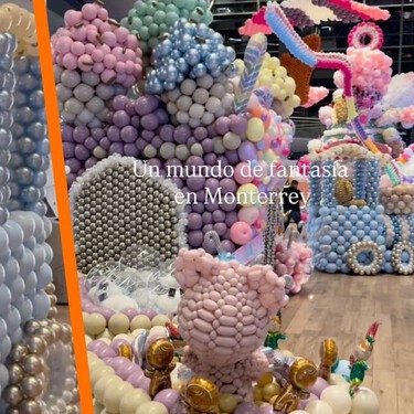Monterrey conquista la Navidad con la mejor decoración del país: una estructura monumental hecha con miles de globos