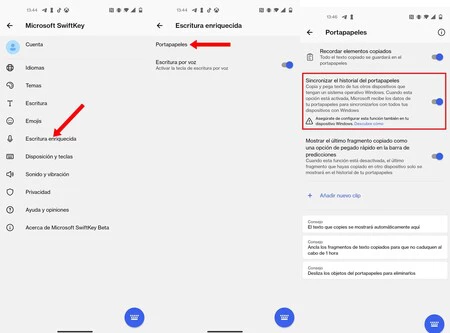 Swiftkey Portapapeles Windows Android 