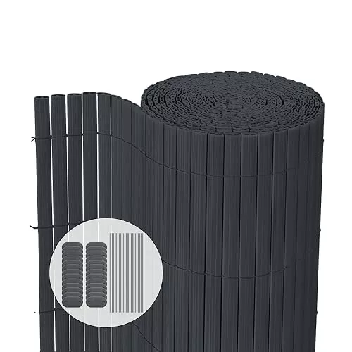VOUNOT® Cañizo Ocultación PVC Doble Cara 80 x 500 cm 