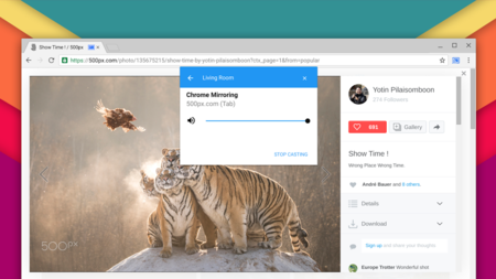 Chrome tendrá streaming a Chromecast integrado en sus funciones
