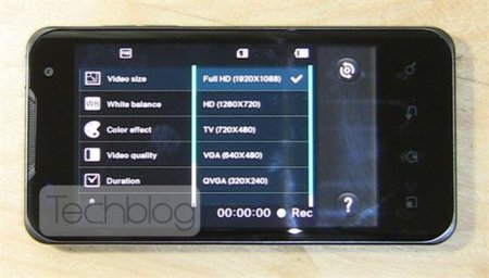 LG Optimus 2X nos muestra que puede grabar vídeos en formato 1080p