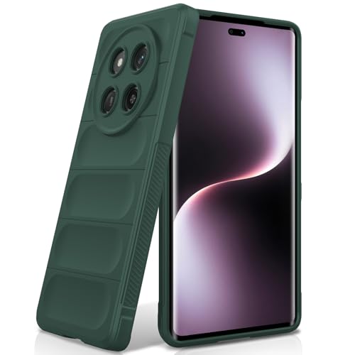 BonYonka Funda para Honor Magic 7 Lite/Honor X9c, Funda de Silicona Resistente a Golpes y Arañazos, Forro de Microfibra Suave, Funda Integral con Protección para La Cámara, Verde