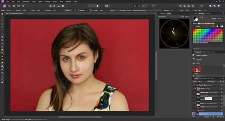 Hacer dodge and burn en affinity photo