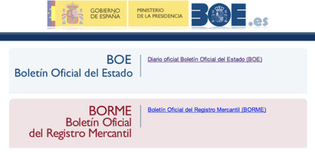 Validación de firma en BOE y BORME