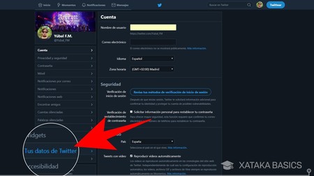 Tus Datos De Twitter