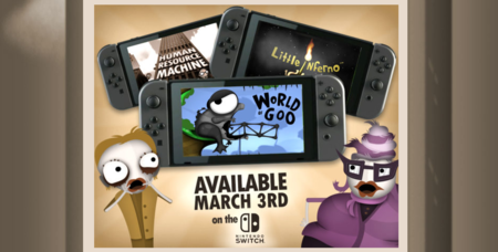 Tres juegos más se suman al lanzamiento de Switch: World of Goo, Little Inferno y Human Resource Machine