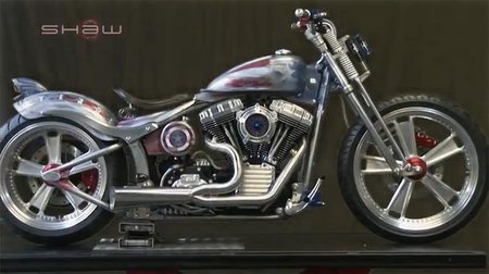 Shaw Harley Davidson Captain America Fat Boy construida en 7 minutos