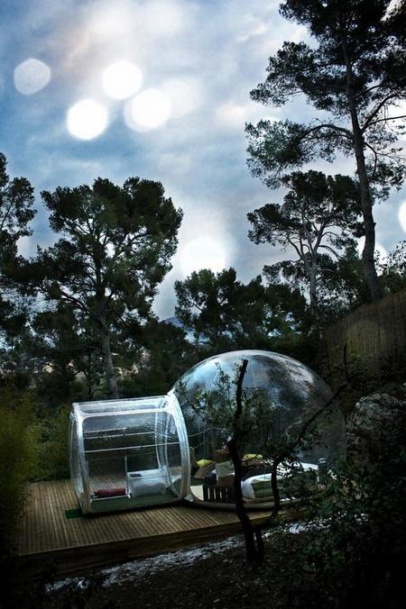 Burbujas cocoon para redescubrir el placer de la acampada ecológica