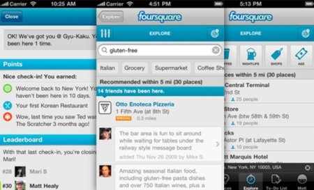 Foursquare se transforma en un motor de recomendaciones con su versión 3.0