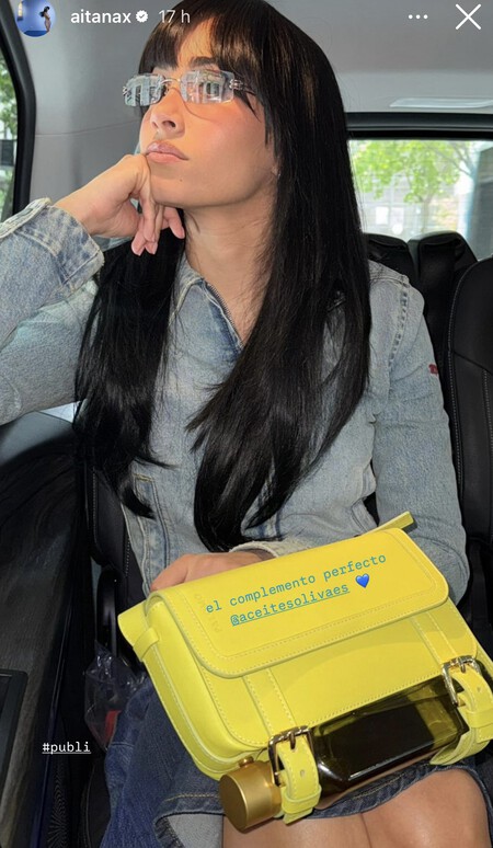 Aitana patrocina el aceite de oliva