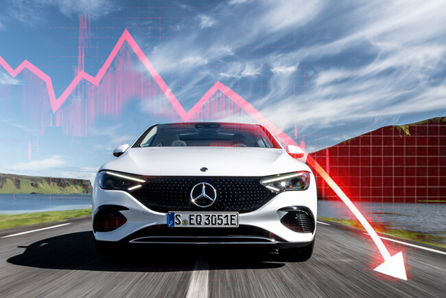 Mercedes Eqe Bajando