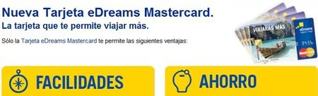 ¿Viaja mucho? Ahorre un 3% con la nueva tarjeta eDreams Mastercard