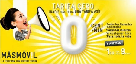 La limitación de minutos semanales en la tarifa CERO de MÁSMÓVIL es orientativa y aplicarán el sentido común