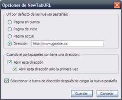 Carga una web cada vez que abras una pestaña nueva en Firefox