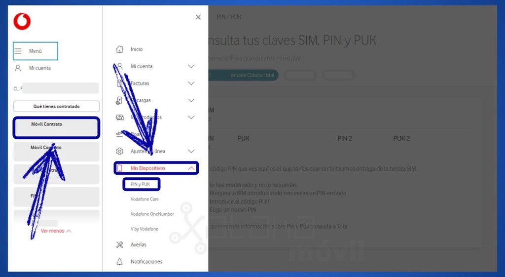 How To Check The PIN Or The Permanence For Free From My Vodafone GEARRICE