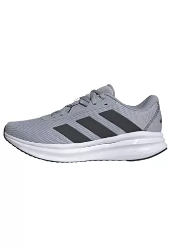 adidas Galaxy 7 Running Shoes, Zapatillas Hombre, Halo Silver Carbon Core Black, 42 EU