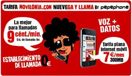 NUEVEga y llama by Pepephone: 9 céntimos/minuto sin establecimniento de llamada