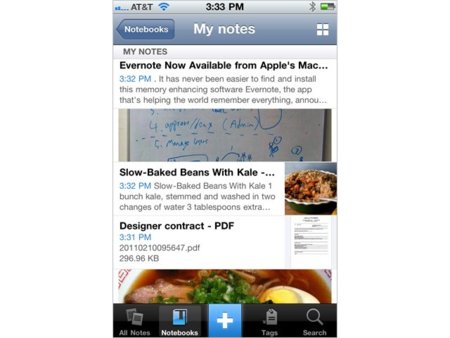 Evernote 4.0 para iPhone con interfaz totalmente rediseñada