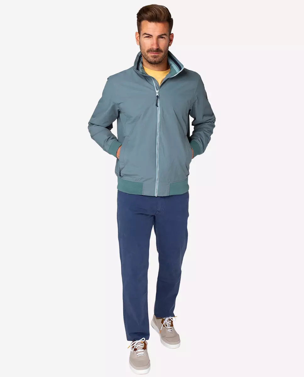 Chaqueta de hombre bomber en verde