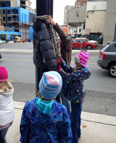 Children Donate Warm Clothes Homeless Winter Canada Tara Smith Atkins 4