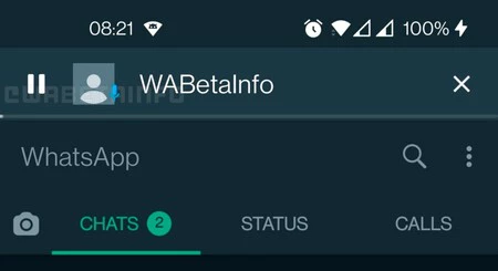 プレーヤー内のボイスメモ。画像はWabetaInfo.jpgより