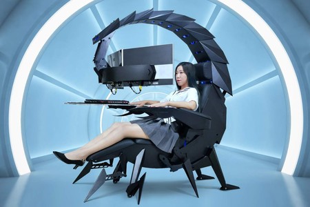 ¿Qué tal una silla gaming con forma de escorpión que, además, da masajes?
