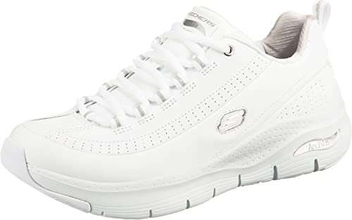 Skechers Arch Fit CITI Drive, Sneakers Mujer, White Silver, 39 EU