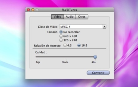 FLV2iTunes, convertir vídeos para el iPhone / iPod sin complicaciones