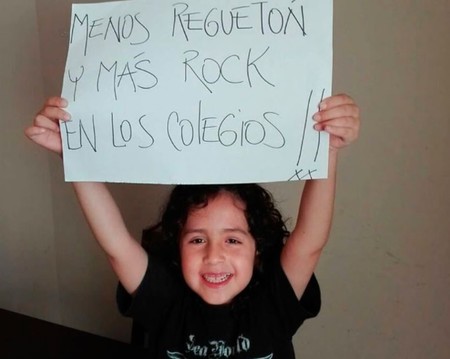 El reclamo de un niño de siete años que pide menos reguetón y más rock en los colegios