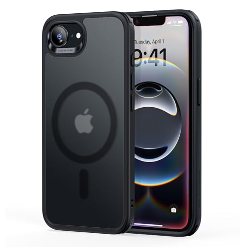 ESR Funda para iPhone 16e, Compatible MagSafe, Protección Grado Militar a Prueba Golpes, Funda Magnética para iPhone 16e, Funda Híbrida Classic (HaloLock), Negro Esmerilado