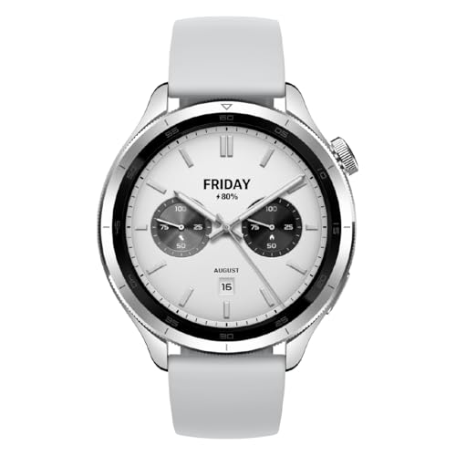 Xiaomi Watch S4, Versión Bluetooth, Modo Deportivo Profesional avanzado, Bisel de Cambio rápido 2.0, Pantalla AMOLED 1.43 Pulgadas Circular, Monitor Frecuencia Cardíaca y Sueño, Plata