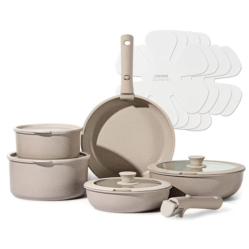 CAROTE, batería de Cocina 15 piezas, ollas y sartenes 