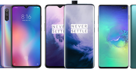 OnePlus 7 y OnePlus 7 Pro, comparativa: así queda contra Samsung Galaxy S10+, Xiaomi Mi 9, Huawei P30 Pro y resto de gama alta