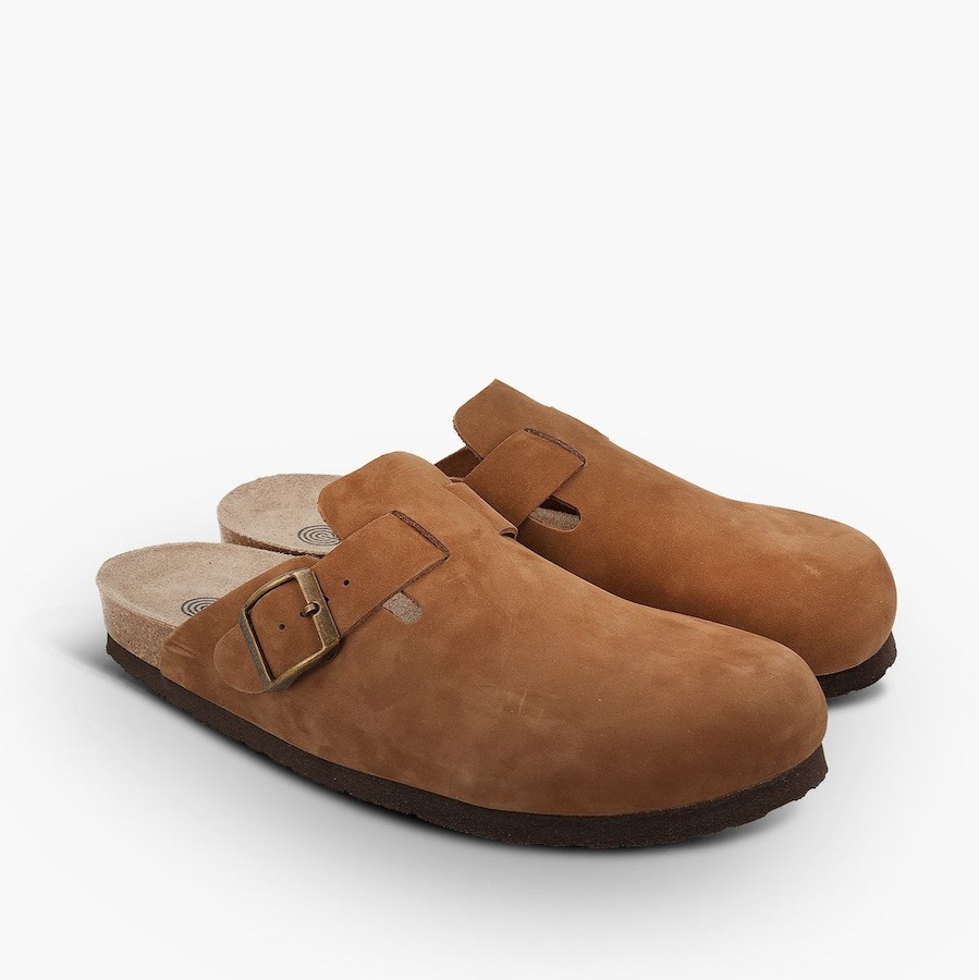 Zuecos de piel Genuins 