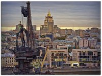 El controvertido monumento a Pedro el Grande, en Moscú
