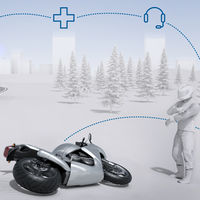 Bosch crea un ángel de la guarda que llama automáticamente a emergencias si el conductor sufre un accidente de moto
