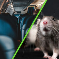 En medio del océano, 250 pasajeros de un avión se enteraron de que uno de ellos era un intruso. Uno con forma de rata