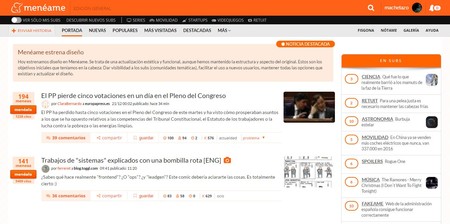 Menéame se renueva: el mayor agregador de noticias en español se lava la cara y habla sobre su futuro