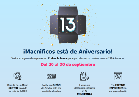 El 13º Aniversario de Macnificos propone 12 ofertas de accesorios y periféricos para Mac y iPhone