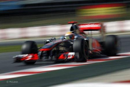 Lewis Hamilton en el GP de España de F1 de 2011