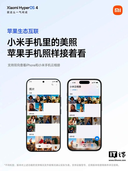HyperOS iOS Xiaomi Apple