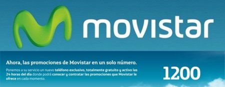 Movistar centraliza sus promociones en el 1200