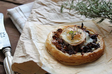 Tartaletas de puerro y queso de cabra. Receta
