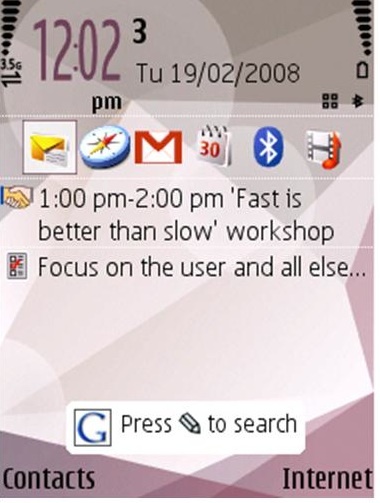 Cliente de búsquedas de Google para S60