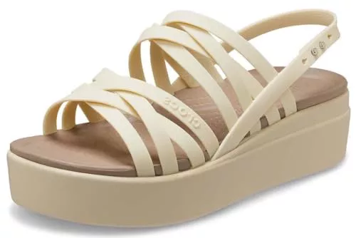 Crocs Mujer Brooklyn Strappy Low Wedge Sandalia