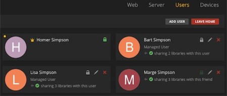 Plex sigue mejorando: cuentas de usuarios diferenciadas y controles parentales