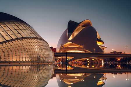 La ciudad de las Artes y las Ciencias de Valencia.