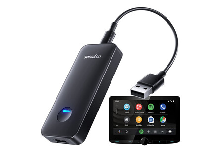 Adaptador Inalámbrico para Android Auto y Apple Carplay de Soomfon